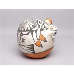 Old Handmade Acoma Pueblo Pottery Canteen