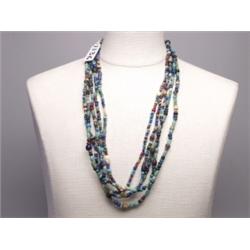 5 Strings 19th C Mixed Colubia River Beads