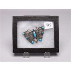 Old Navajo Handwrought Butterfly Pin