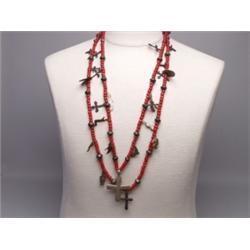 2 Strands Antique Silver Miagro Necklace