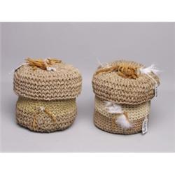Two Noomas Indian Seagrass Basket