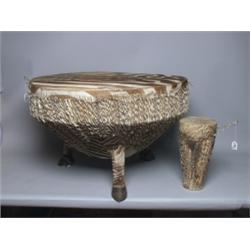 Twol Old African Drums