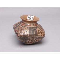 Handmade Fine Line Mata Ortiz Pottery Olla