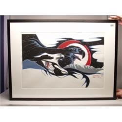 Original Painting Eagle Man Transformation