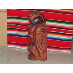 Carved Totem Pole by Frank Martin