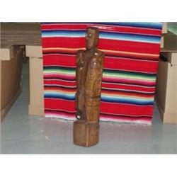 Carved Totem Pole by Frank Martin