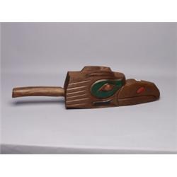 Eagle Head Hammered Copper Eye Rattle