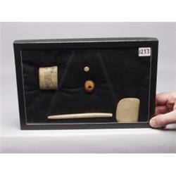 Five Inuit Mastadon  Ivory Artifacts