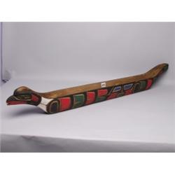 West Coast Carved & Painted Model Canoe