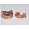 Image 1 : Two Engraved Copper Bracelets Signed