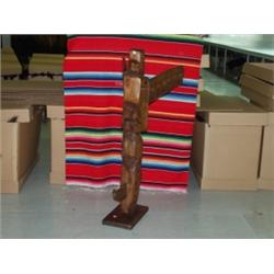 Carved Totem Pole by Frank Martin