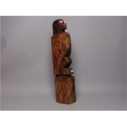 Carved Cedar Totem Pole  By Frank Martin