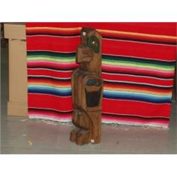 Carved Totem Pole by Frank Martin