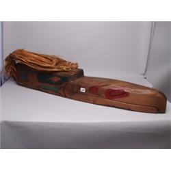 Carved Cedar Mask Cedar Hair