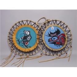 Two Hand Painted Medallions 