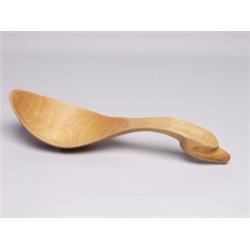 Very Fine Carved Eagle Head Feast Ladle