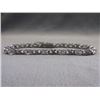 Image 1 : BRACELET - 6TCW WHITE TOPAZ & DIAMOND IN STERLING SILVER CROSS OVER LINK DESIGNED SETTING - RETAIL E