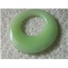 Image 2 : PENDANT -  CRAFTED JADE - 1 3/4" OUTSIDE DIAMETER