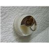 Image 1 : RING - CUSTOM DESIGNED AMMONITE IN STERLING SILVER SETTING - APPROX. 1 X 1" - STAMPED 925 -  RETAIL