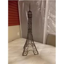 WROUGHT IRON YARD ORNAMENT - EIFFEL TOWEL OVER 3'TALL