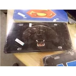 PACKAGE OF NOVELTY LICENSE PLATES -10 / PKG - BEAR