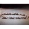 Image 2 : BRACELET - 6.84 CTW (12) OVAL FACETED WHITE TOPAZ & ROUND FACETED DIAMOND IN STERLING SILVER INFINIT