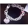 Image 1 : BRACELET - .925 CHARM BRACELET WITH LOBSTER CLAST - INCLUDES .925 SILVER HEART CHARM - RETAIL ESTIMA