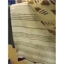 WESTERN SADDLE PAD / BLANKET - BLACK PIN STRIPS