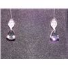 Image 1 : EARRINGS - NEW 1.25 CTW PEAR FACETED MYSTIC TOPAZ & ROUND FACETED DIAMONDS IN STERLING SILVER STUD D