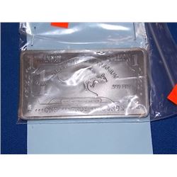 TITANIUM BAR - 1 TROY OUNCE .999 TITANIUM - AUSTRALIA MINT - KANGAROO MOTIF - ONLY 400 MINTED