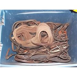 LOT OF ASSORTED LEATHER EQUINE STRAPS