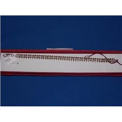 BRACELET - NEW UNIQUE ARTICULATED BRACELET - ITALIAN - STERLING SILVER - 1/4" WIDE WITH LOBSTER CLAS