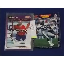 HOCKEY CARDS - PATRICK ROY & BRIAN BOSWORTH