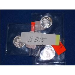 SILVER ROUND - 3 X 1 GRAM .999 STERLING SILVER - DISNEY COLLECTION - MICKEY GOLFING & 2 OTHERS