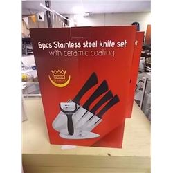 NEW STAINLESS STEEL KNIFE SET - 6 PC - GERMANY