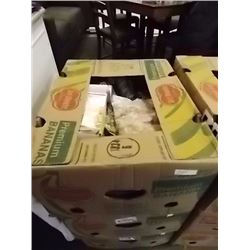 LARGE BANANA BOX OF ASSORTED FOOD ITEMS