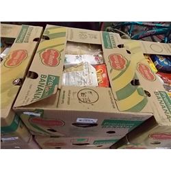 LARGE BANANA BOX OF ASSORTED FOOD ITEMS