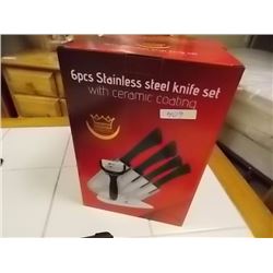 NEW STAINLESS STEEL KNIFE SET - 6 PC - GERMANY