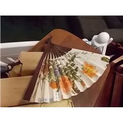 LOT OF 12 ORIENTAL FOLDING FANS - NEW