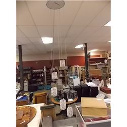 ELEGANT CEILING LIGHT FIXTURE - 5 HANGING LED LIGHTS IN SPIRAL FORMATION