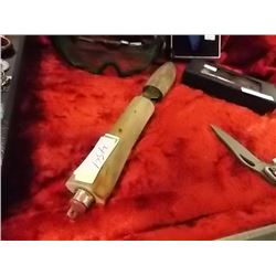 FISH FILLET KNIFE  WITH WOOD CASE & WOOD HANDLE