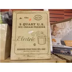 VINTAGE ICE CREAM MAKER IN ORIGINAL BOX