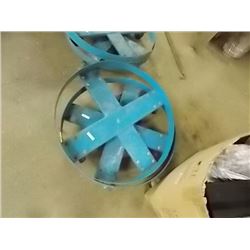 METAL 4 WHEEL BARREL / PLANT POT DOLLY