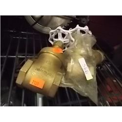 BRASS SHUT OFF VALVES - 3 TTL