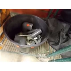 BIN OF PIPE CONNECTORS
