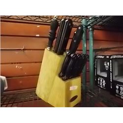 FABERWARE KNIFE SET & BLOCK - not complete - open box