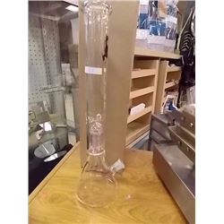 NEW GLASS BIO BONG - 18" TALL - SINGLE BUBBLER