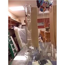 NEW GLASS BIO BONG - 18" TALL - SINGLE BUBBLER