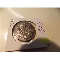 CANADIAN DOLLAR COIN - 1970