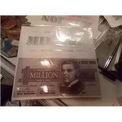 CANADIAN MILLION DOLLAR BILL - "not legal tender unfortunately "